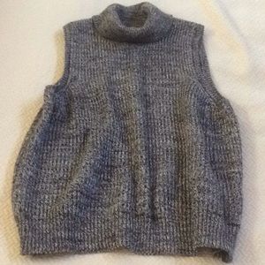 Black mock sweater tank